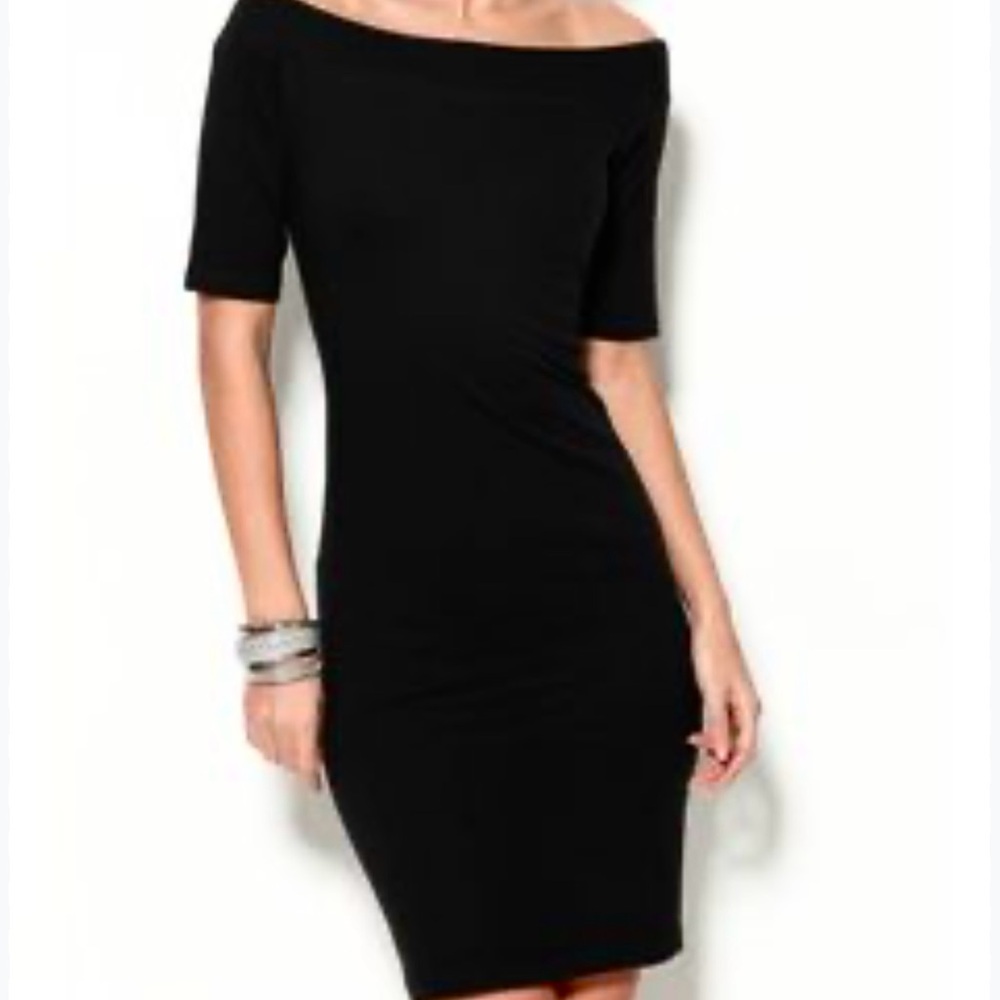 Elegant Black Off-Shoulder Dress